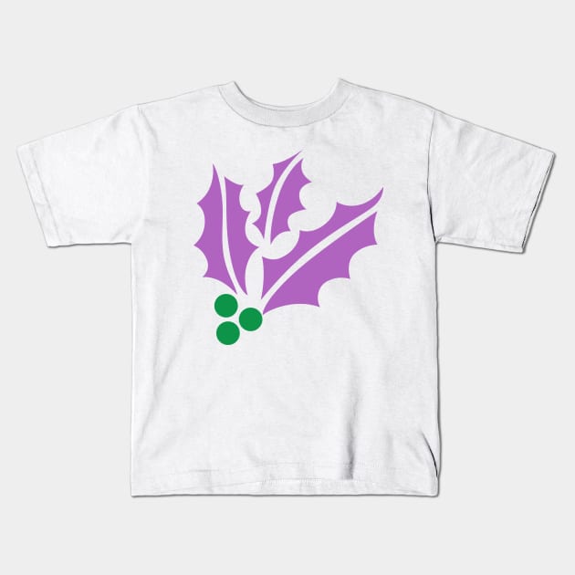 G1 Alternate December Holly symbol Kids T-Shirt by CloudyGlow